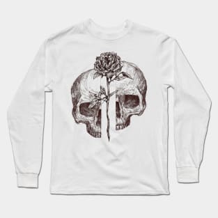 Flower Skull Long Sleeve T-Shirt